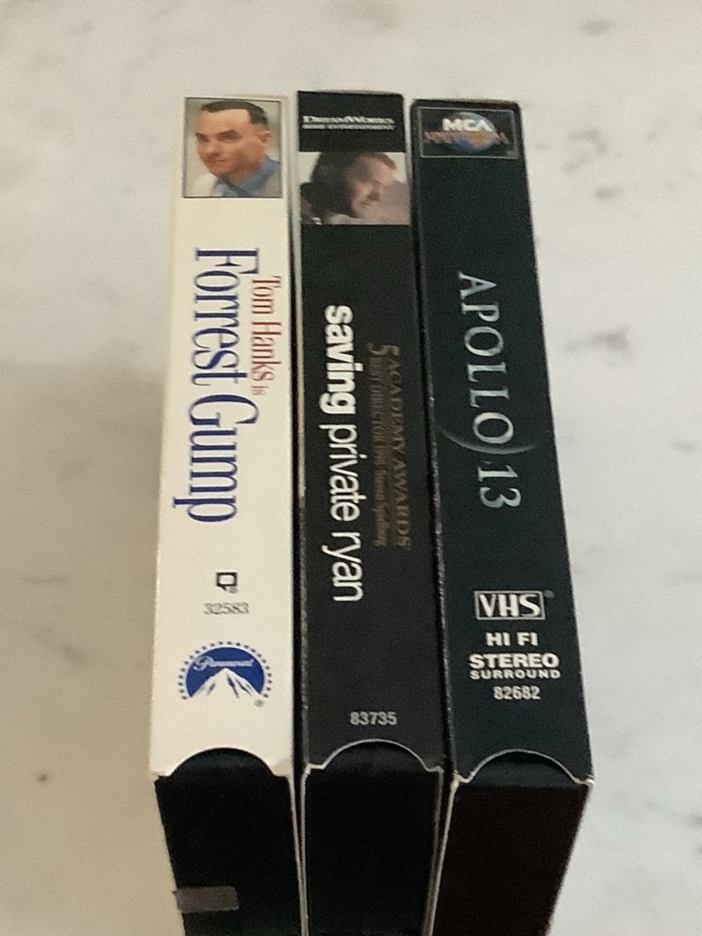 Forrest Gump, Saving Private Ryan & Apollo 13 VHS Set - White, Black